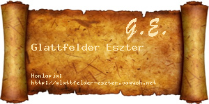 Glattfelder Eszter névjegykártya